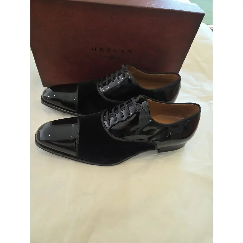 Mezlan 9265 Made In Spain Pio Black FormalTuxedo Lace Up (10.M) - Picture 3 of 13